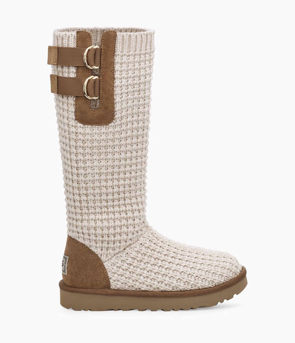 Ugg Tall Boot Womens - Ugg Classic Solene Brown - 147CZVJAU